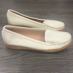 STUART WEITZMAN ESPADRILLE LOAFER PATENT LEATHER 8.5